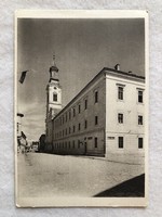 Postcard of antique, old Székesfehérvár priest 's educational institution