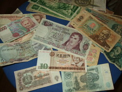 Old foreign mixed paper money 26 pcs
