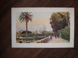 Antik képeslap Vatikán