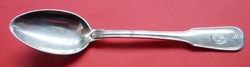Old silver spoon, marked, 925 sterling silver, 25.5 gr, length 14.4 Cm
