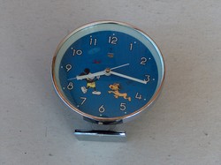 Csörgő óra, ébresztő óra Mickey and Pluto, 1970, nem használt, új állapot
