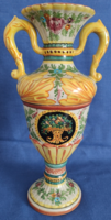 Deruta Olasz festett majolika váza