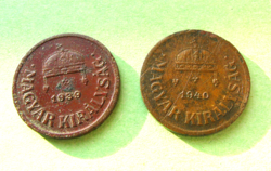 2 Fillers - 2 pieces - 1939-1940 - bronze