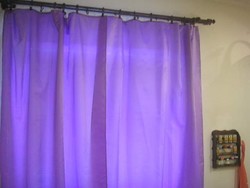 Custom-made 168, long 131 and 135 cm-wide and 2 purple blackout curtains with a silky feel