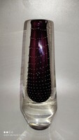 RITKASÁG Theresienthal Glaswerke SOMMERSO üveg váza 1970-es évek