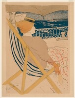 Toulouse-Lautrec - Hölgy nyugágyban - vászon reprint vakrámán