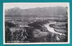 Ausztria,Alpok, Villach tájkép, használt régi  képeslap