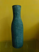 Retro repesztett mázas kerámia iparművész váza 29.5 cm
