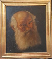 Szakálas férfi portréja 19. század