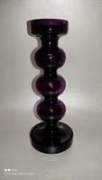Ingrid glass dark purple glass vase 1970s