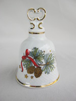 Raven house porcelain Christmas patterned bell