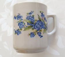Zsolnay forget-me-not porcelain mug cup 9.5 cm