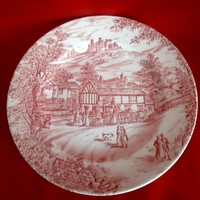 English porcelain, ironstone porcelain plate