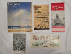 1960-as évek Dánia turisztikai, utazási prospektusok