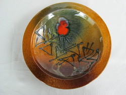 Zsűrizett Sarkadi kerámia  fali tál