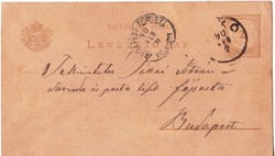Magyarország levelezőlap 1890-ből