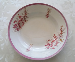 Old porcelain wall plate with floral plate 30 cm