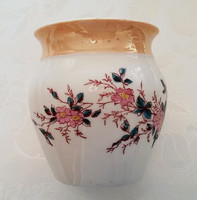 Régi virágos porcelán kis csupor vintage bögre 9.5 cm