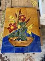 Retro ceramic mural. 30.5X41 cm