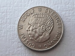 1 Krona 1972 coin - Swedish 1 krona gustaf vi adolf sveriges konung 1972 foreign coin