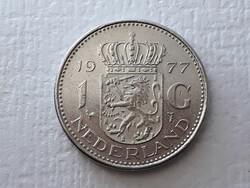 1 Gulden 1977 érme - Holland 1 gulden Juliana Koningin Der Nederlanden 1977 külföldi pénzérme