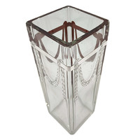 Szecessziós váza, ezüst díszítéssel - M01055