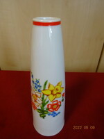 Zsolnay porcelain vase, hand-painted, 20 cm high. He has! Jókai.