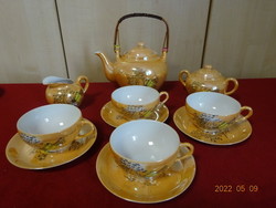 Japanese porcelain tea set, four person, transparent cup. He has! Jókai.