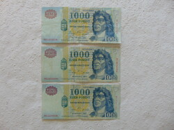 3 Piece millnnium 1000 forint 2000 lot !!!