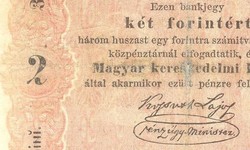 2 két forint 1848 Kossuth bankó szöveghibás "akarmikor" 1.