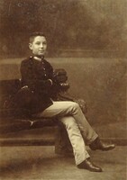 1I809 antique photography officer cadet photo collector charles teacher successor coal