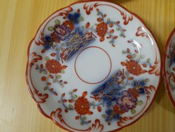 Alt Wien Ausztria Fischer & Mieg Pirkenhammer Imari Mintás Porcelán Mokkás Tányér.10 cm.
