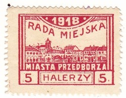 Lengyelország Osztrák-Magyar megszállás az I.VH-ban forgalmi bélyeg 1918