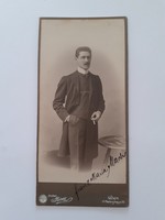 Antik bécsi férfi fotó 1906 Prinz Wien műtermi fénykép