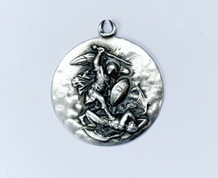Old silver St. Michael's pendant.