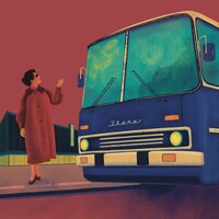 Ikarus at the bus stop - wolf benjamin - canvas