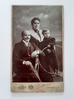 Antique family photo 1903 strelisky lipot budapest studio photo