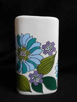 Rare raven house vase with retro, flower power pattern