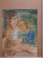 A festészet remekművei - Anya és gyermeke reprodukció