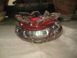 Artistic centerpiece from Murano, with beautiful colors, made of glass, 15 x 10 cm