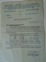 KA339.6 VECSEY JENŐ  okl gépészmérnök Rt. 1943  Ritter fuvaros és bányavállalkozó