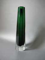 Polished sommerso vase (20 cm)