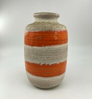 Retro vintage design modern handcrafted glazed mid century ceramic vase around 1960s.