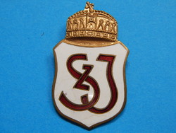 Szeged m. Kir. Badge of St. Imre's civic boys' school, in outstanding condition