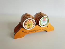 Régi retro reklám Középmagyarországi Pincegazdaság Budafok Márka vermouth Hollóházi hordó
