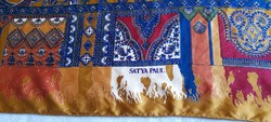 Vintage nagy méretű selyemkendő - Satya Paul -
