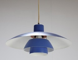Poul henningsen / louis poulsen ph 4/3 blue lamp rarity from the world-famous Danish designer