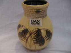 Retro bay ceramic vase with palm 630-12