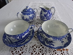 Japán porcelán kétszemélyes teáskészlet, 6 darabos. Vanneki!