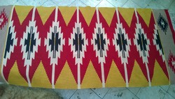 Klasszikus minta-kilim gyapjú szőnyeg-futó 146x66 cm